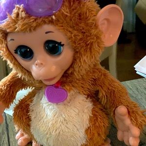 Baby Fur Real baby giggly monkey real sounds